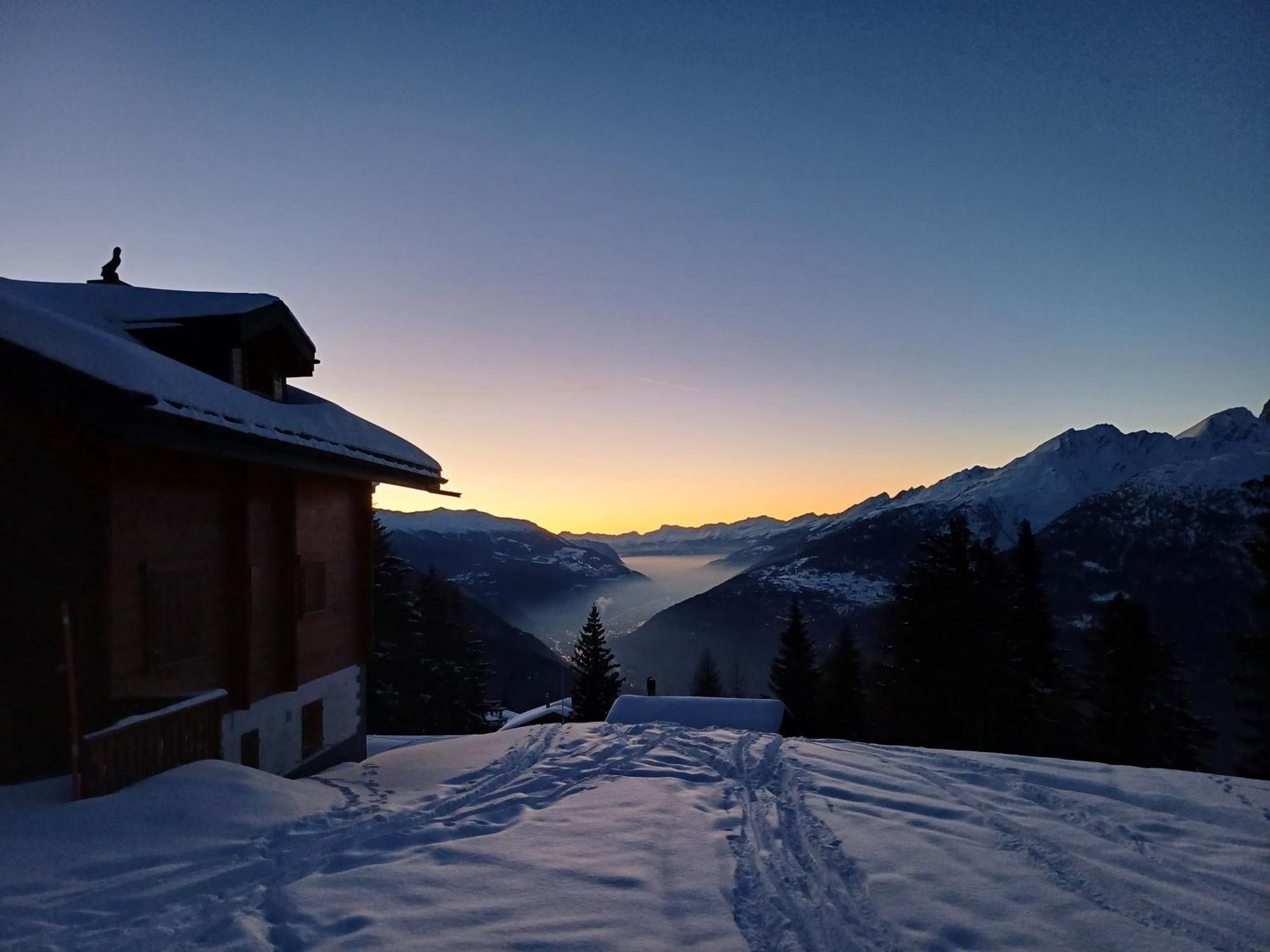 Chalet Bietschhorn Rosswald Termen Bagian luar foto